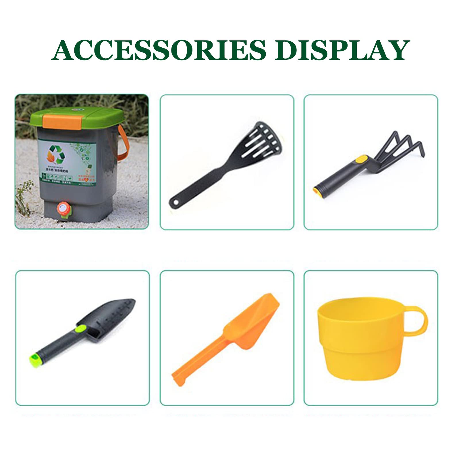 Zerodeko Plastic Tea Leaf Strainer Bucket Tea Filter Storage Lid Kitchen Waste Basket