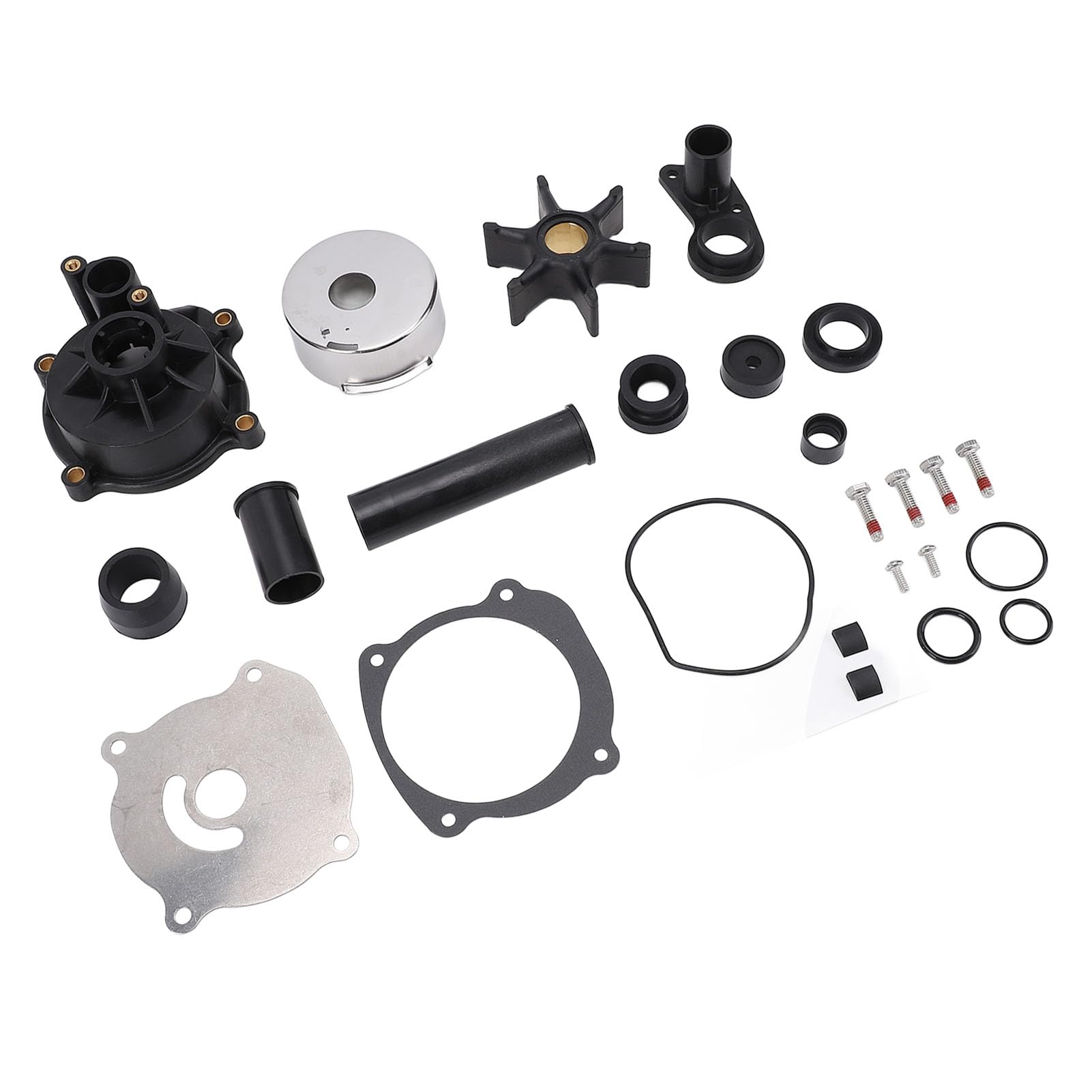 Jiawu Kit di Riparazione della Girante per Pompa Dell'acqua Efficiente 5001595 Sostituzione per Motore Fuoribordo 90-300 CV per Appassionati di Marine 1 Set