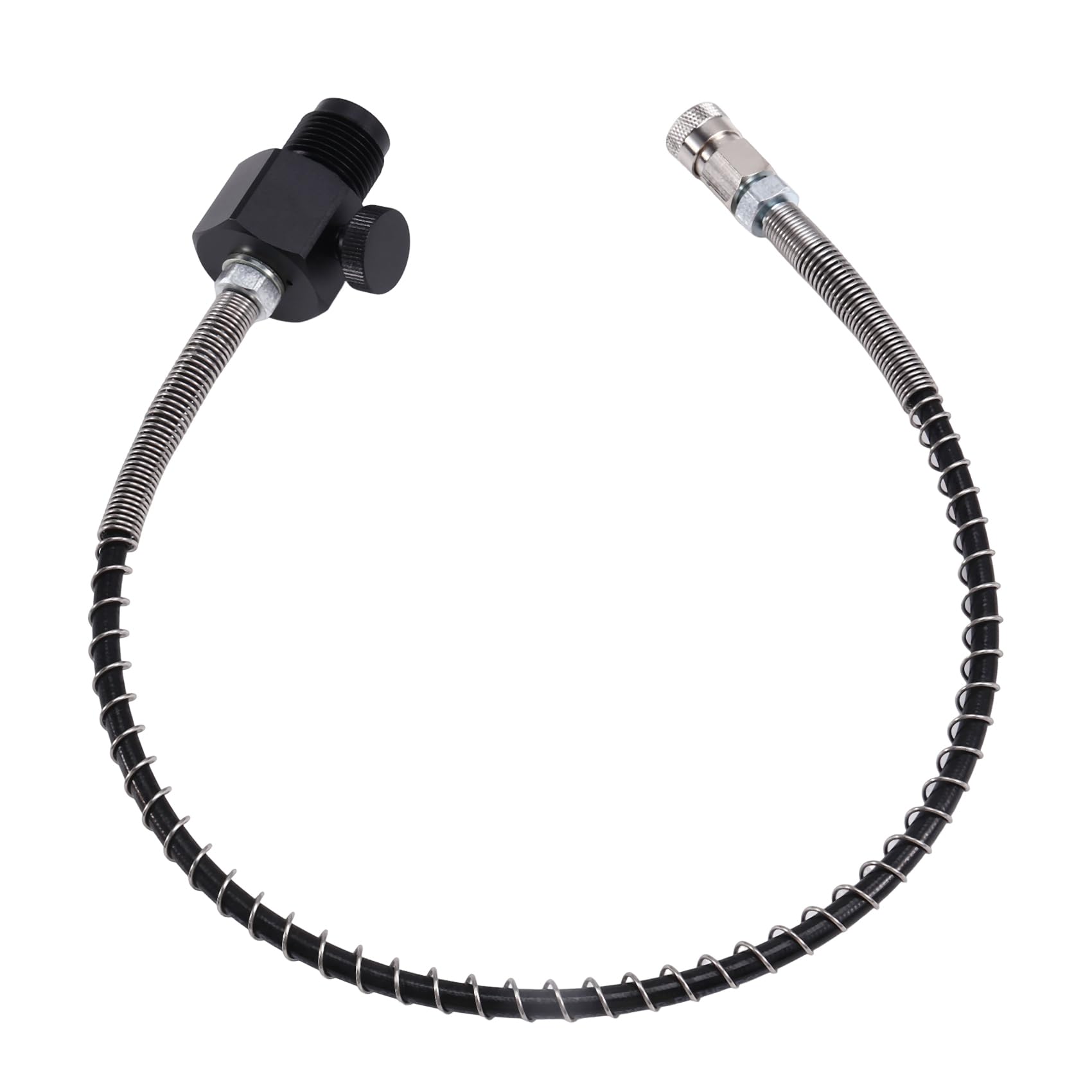 Conector G5/8 para botella de buceo adaptador de fibra grande a pequeño con tubo y toma de 8mm 7