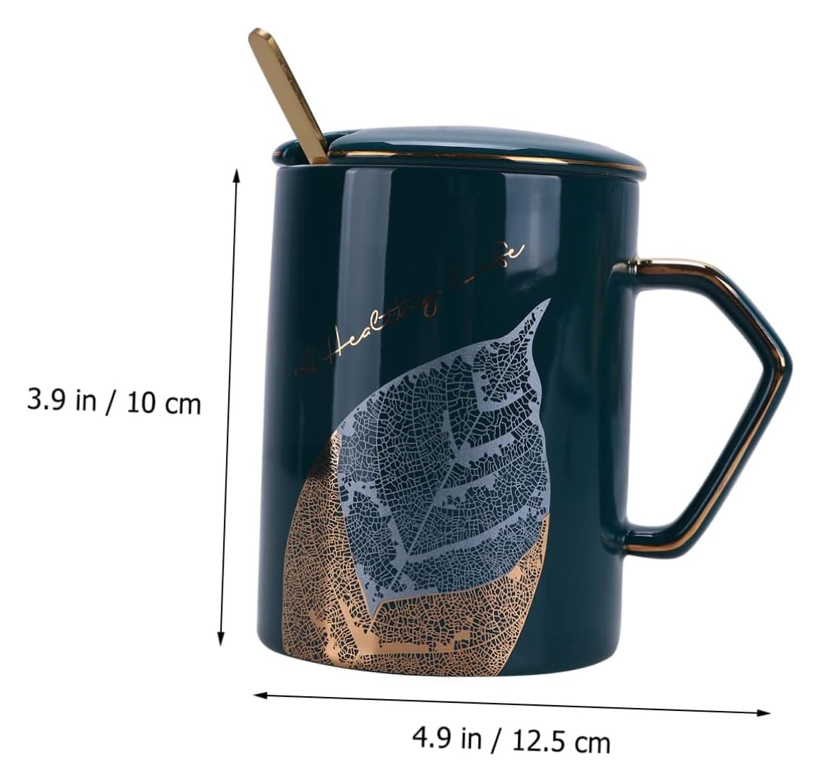 Tazas de café, tazas de bebidas, taza de cerámica con tapa, taza con tapa, taza para beber, taza de agua, taza de regalo, taza de porcelana, taza de café verde, taza de personalidad con tapa, taza de