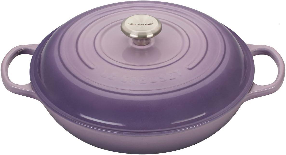 Le Creuset Enameled Cast Iron Signature Braiser, 3.5 qt., Provence