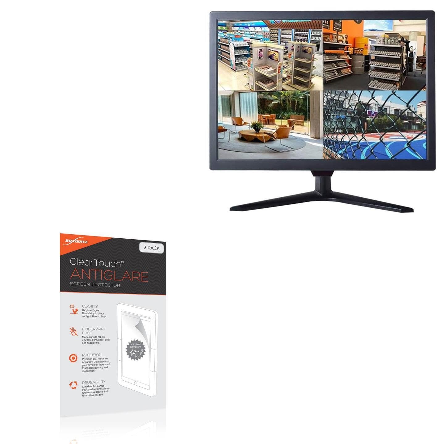 BoxWave Screen Protector Compatible With Cocar CCTV169-21 - ClearTouch Anti-Glare (2-Pack), Anti-Fingerprint Matte Film Skin