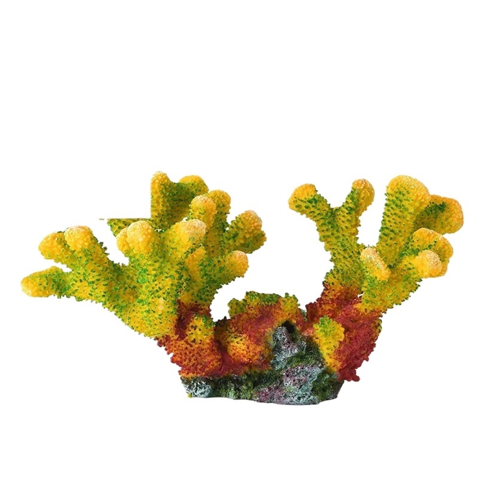 decoracion acuario Acuario de agua salada con piedra coralina artificial | 35*21*17.5cm