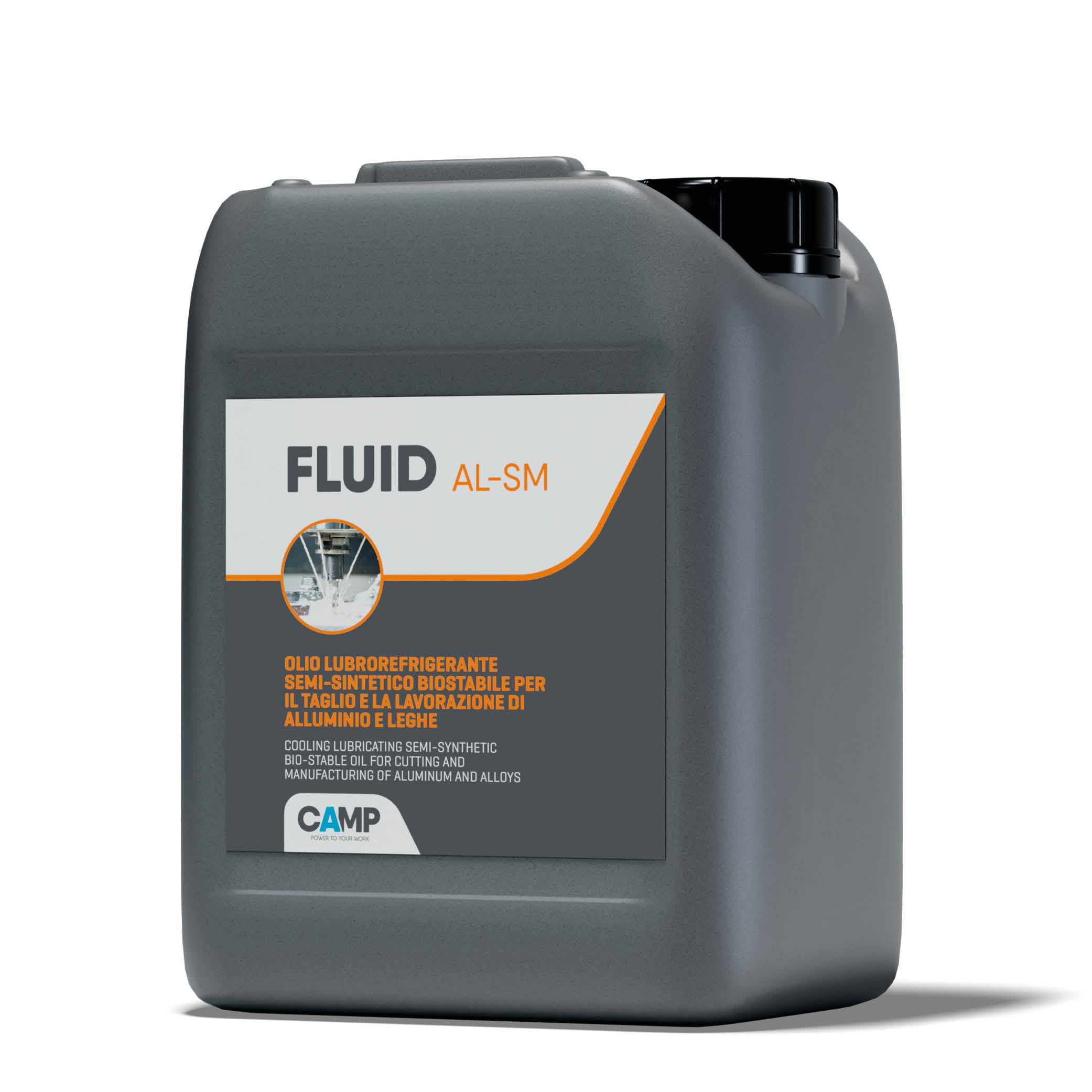 Camp Fluid Al Sm, Lubrorefrigerante Semisintetico per Alluminio Pronto all'Uso, 5 L