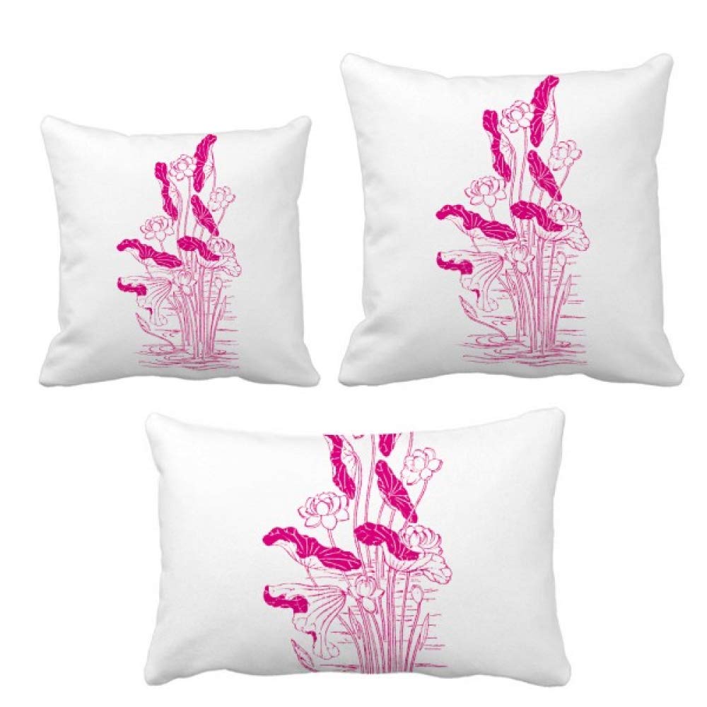 Coussin fleur de lotus idée cadeau décoration originale pour salon et canapé