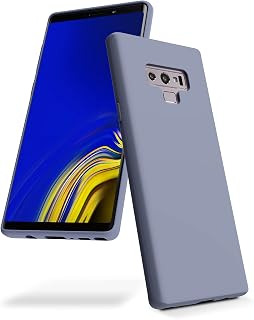 Goospery Liquid Silicone Case for Samsung Galaxy Note 9 (2018) Jelly Rubber Bumper Case with Soft Microfiber Lining - Lavender Grey