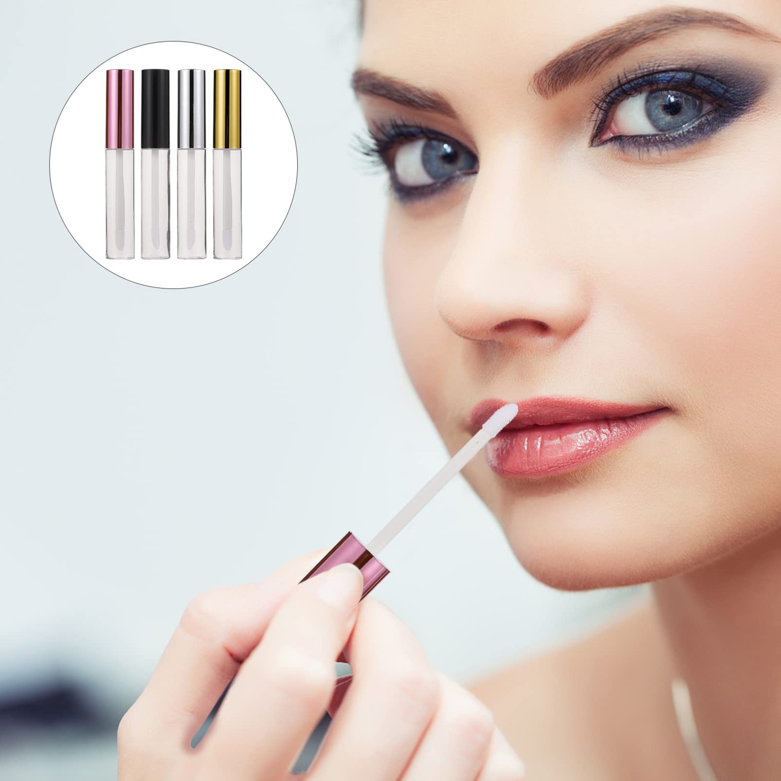 Tubetti Lucidalabbra 10ml Abs Riutilizzabili Ricaricabili 40 Pezzi | Chiusura Sicura, Formato da Viaggio, per Lip Balm e Ombretto, da Mettere in Borsa nel Beauty