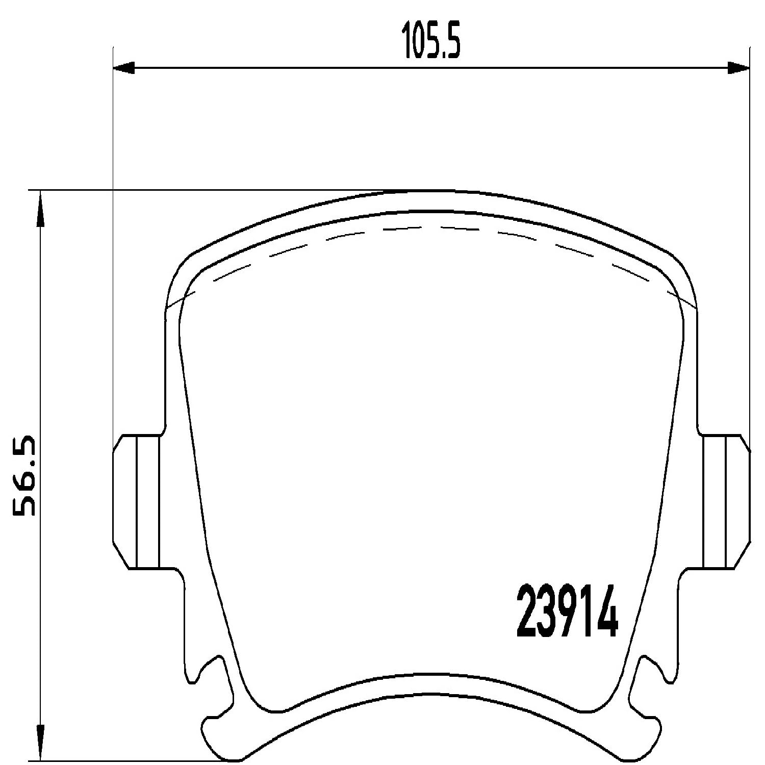 Brembo P85073 tylne klocki do hamulców tarczowych, zestaw 4 szt
