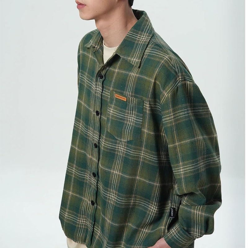 Chemise à manches longues pour garçon, veste décontractée et ample au style rétro