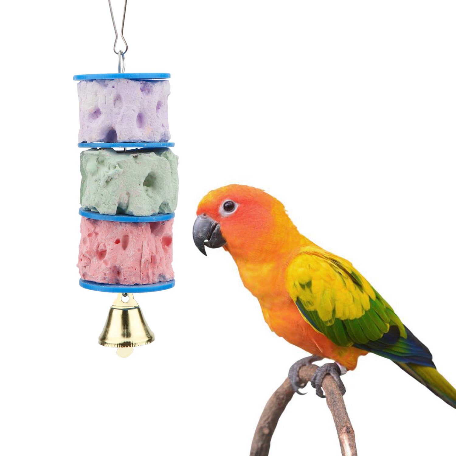 Bird Calcium Teeth Grinding Chew Treats Toy for Parrot Parakeet Cockatiel Conure Gerbil Rat Mouse Guinea Pig Chinchilla (B07Q5W382G) Amazon Price History, Amazon Price Tracker