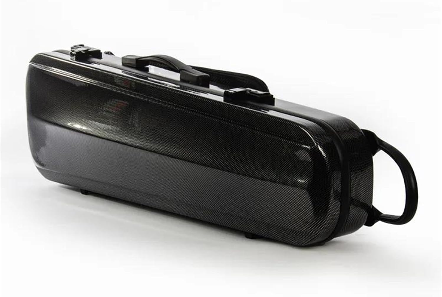 Violin instrument case Violin Case 4/4 Size Black/White Available Carbon Fiber Style With Password Lock Music Bag(Black dots)