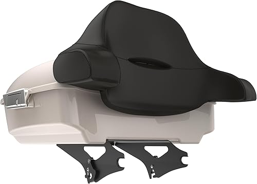 Miniatura 5 de Harley Chopped Tour Pack, cierre de paquete turístico, portaequipajes superior, soporte de montaje negro, placa de metal para Harley Touring