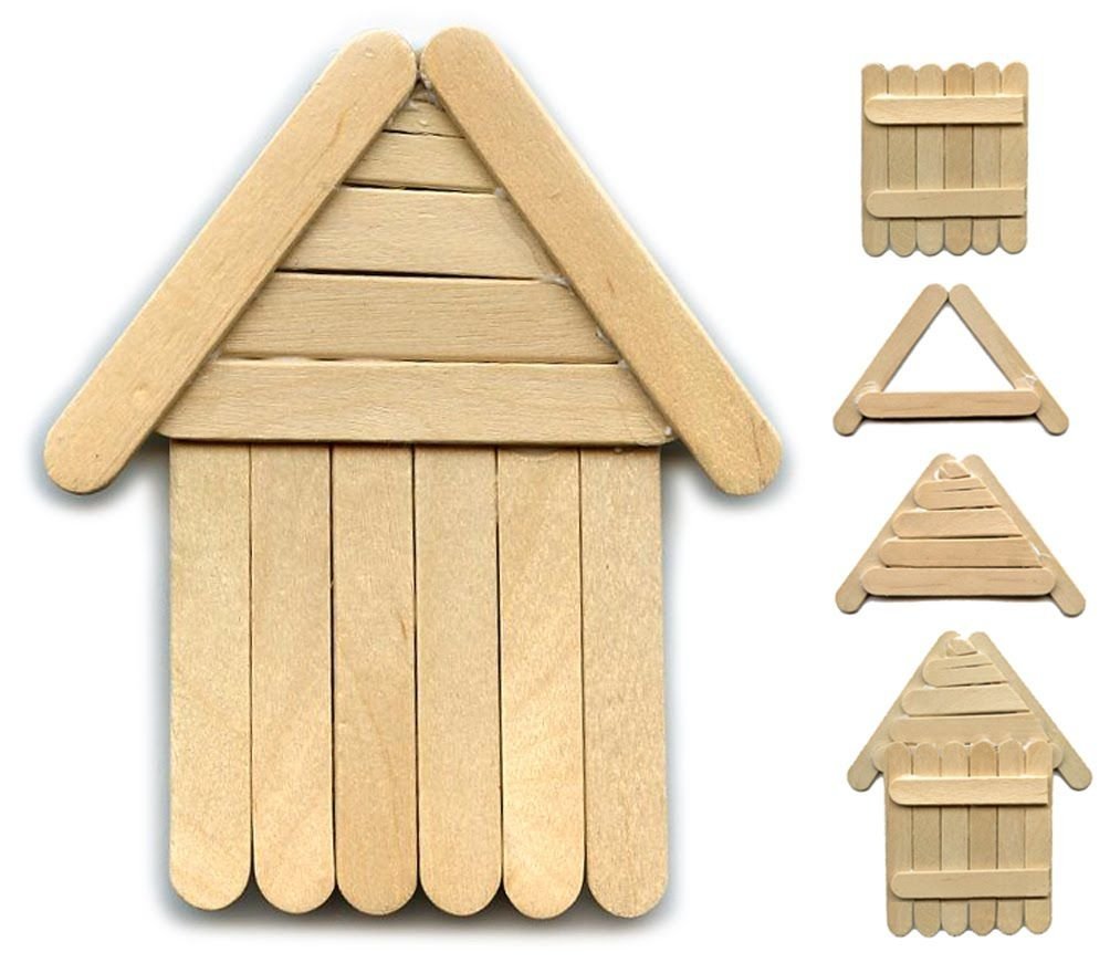 Perfect Stix - Craft PS63-1000 Craft PS63 Birchwood Straight Edge Mini Stick, 2-1/2" Length (Pack of 1,000)