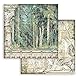 Stamperia International SBBS78 Scrapbooking Small Pad 10 Sheets CM, 3 (8 X8) -Magic Forest, Multicolor, 20.3x20.3 cm