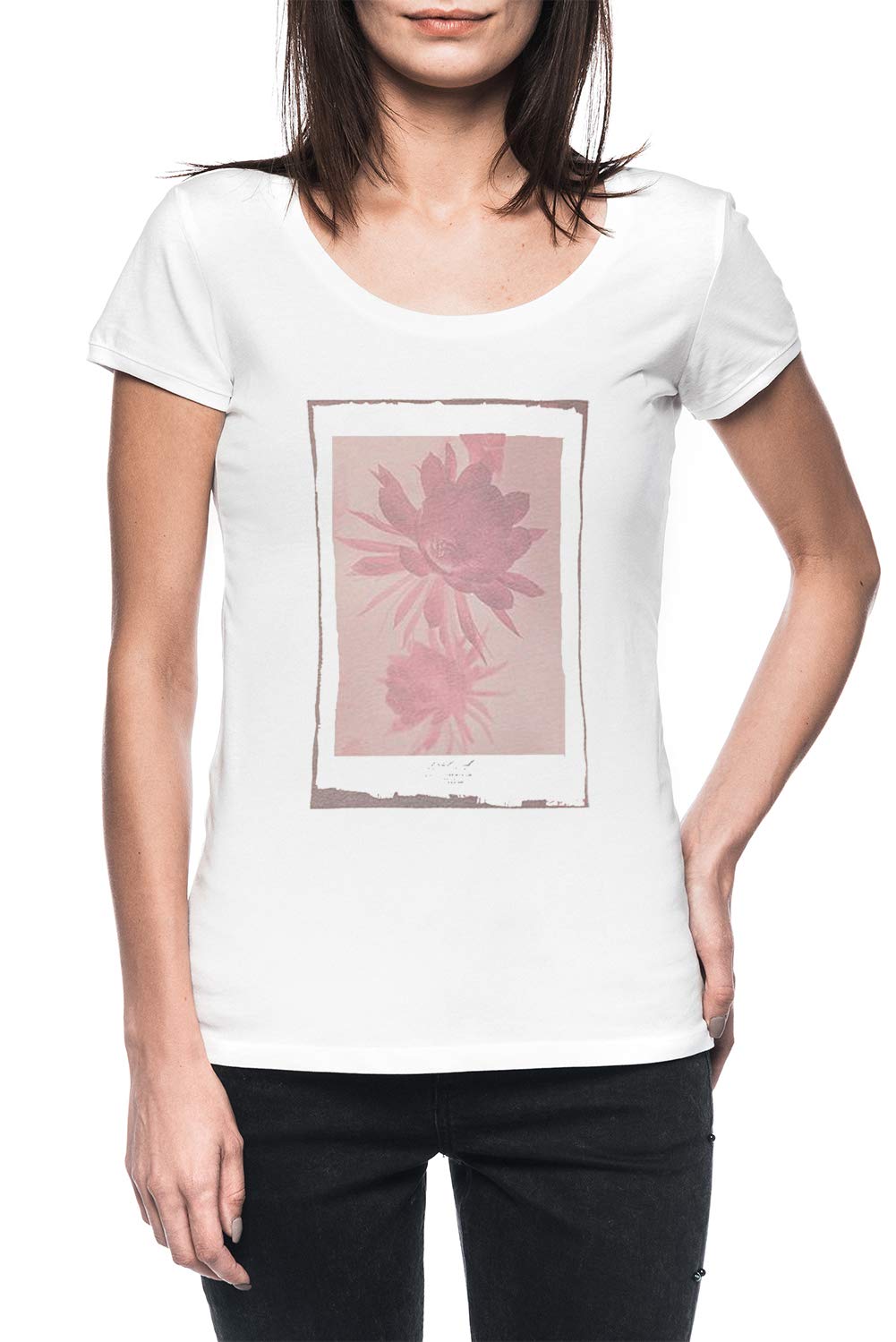 Luxogo Intuizione In Inferno Donna Bianco T-Shirt Maglietta