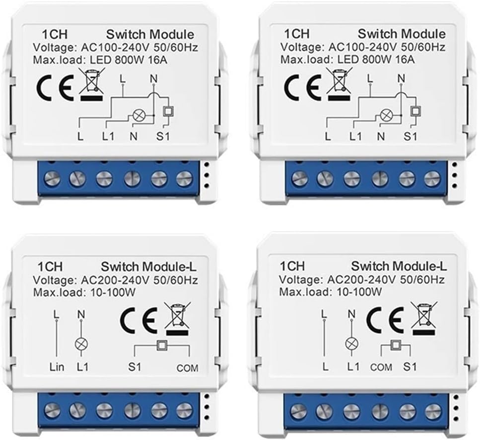 Switch Module, Neutral/no Neutral Control Circuit Breaker LED Controller LED dimmer(LZWSM16-W2)