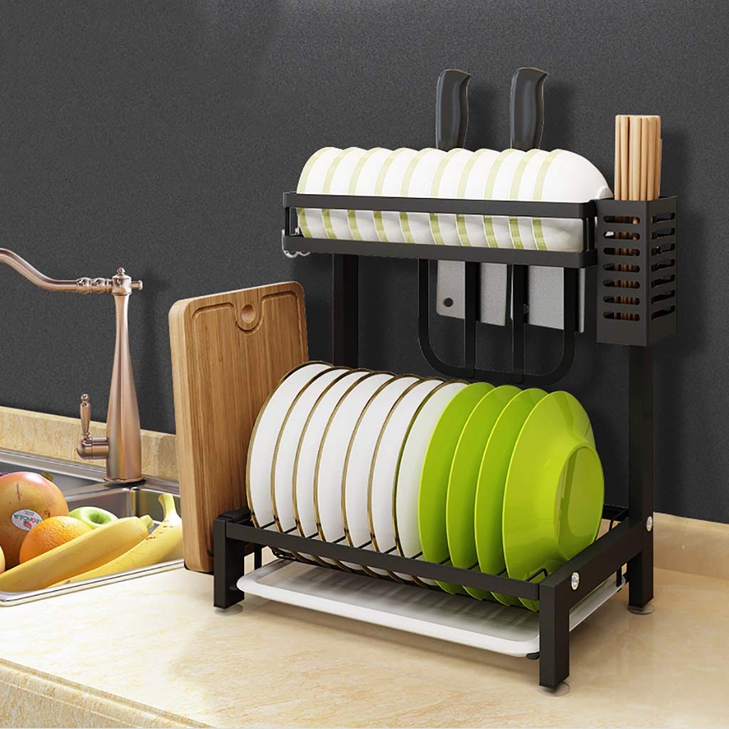 Escurreplatos - Rejilla para Secar Platos sobre El Fregadero Escurridor De Platos Grande Enrollable, Estante para Fregadero De Cocina Plegable Multiusos Estera De Acero Inoxidable