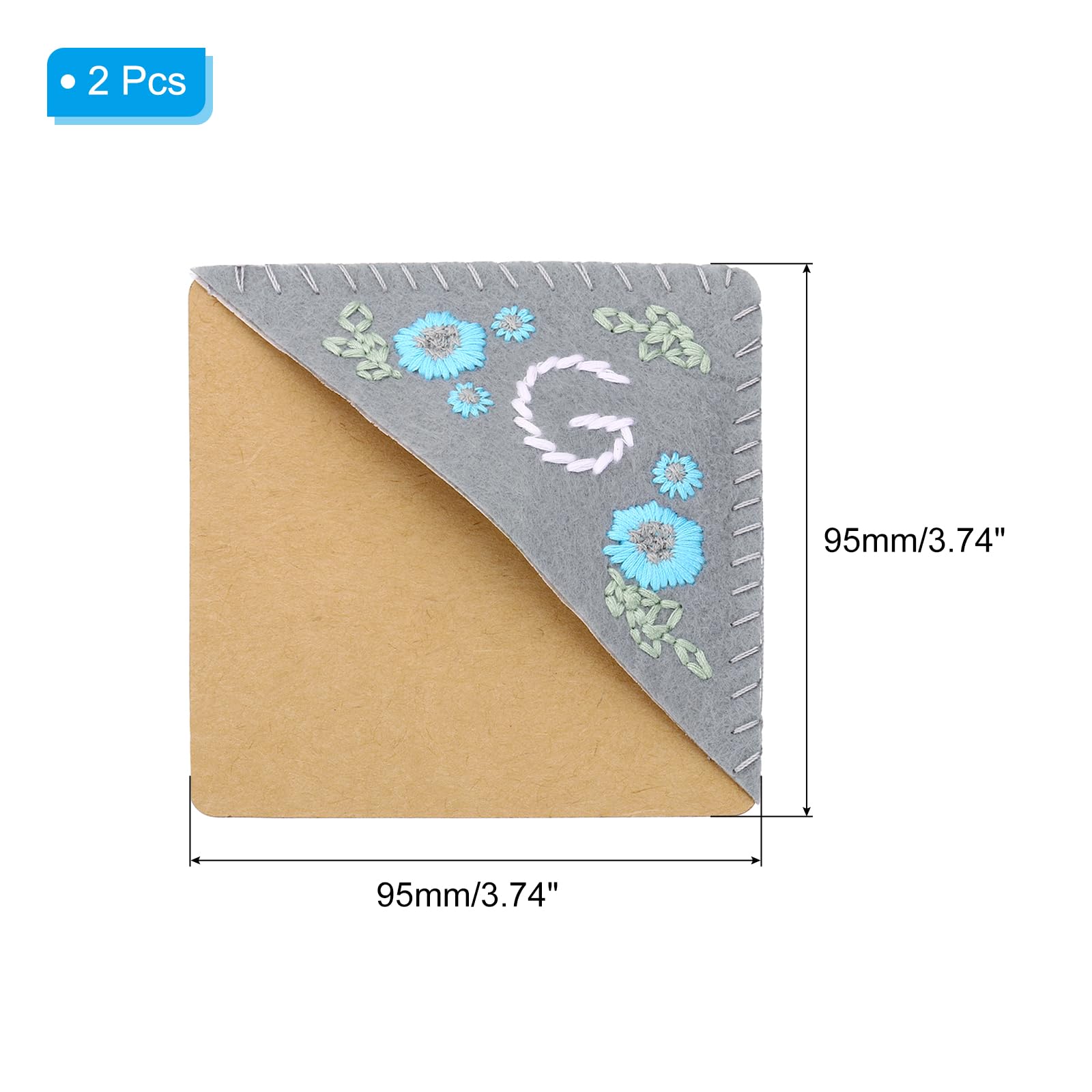 PATIKIL 2pcs Corner Bookmark - Image 2