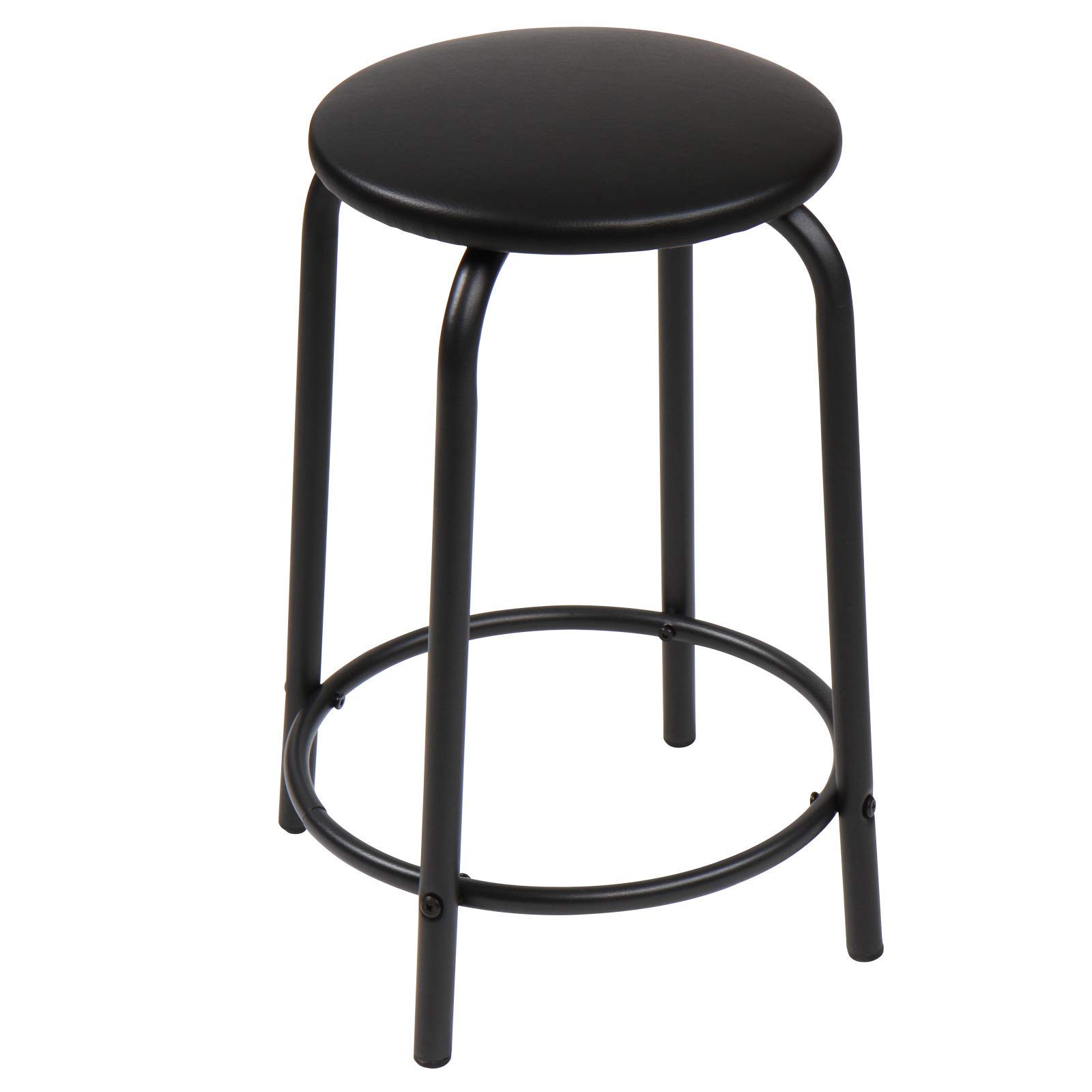 Zeichentisch mit 2 Arbeitsflächen - höhenverstellbar, neigbare Tischplatte, inkl. Hocker und 2 Schubladen, Holzoptik Schwarz - Schreibtisch, Architektentisch, Bürotisch für Architekten und Techniker