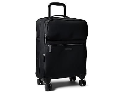 Vera Bradley 22 Carry-On Softside Rolling Suitcase Luggage Carry on Luggage Black, Polyester