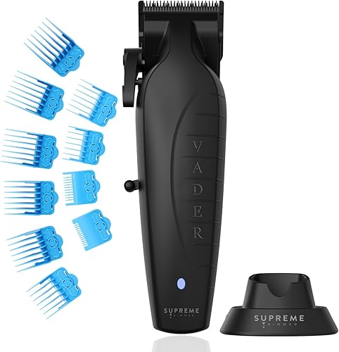Supreme Trimmer Vader Clipper con hoja cónica DLC STC5098 Tiempo de funcionamiento de 210 minutos 7500 RPM Cortadora de pelo profesional sin