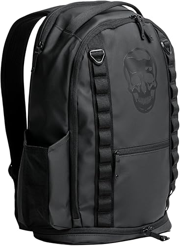Gymreapers Gravestone - Mochila de viaje de 21 litros, resistente al agua, ligera, para laptop, equipaje de mano para hombres y mujeres (ónix)