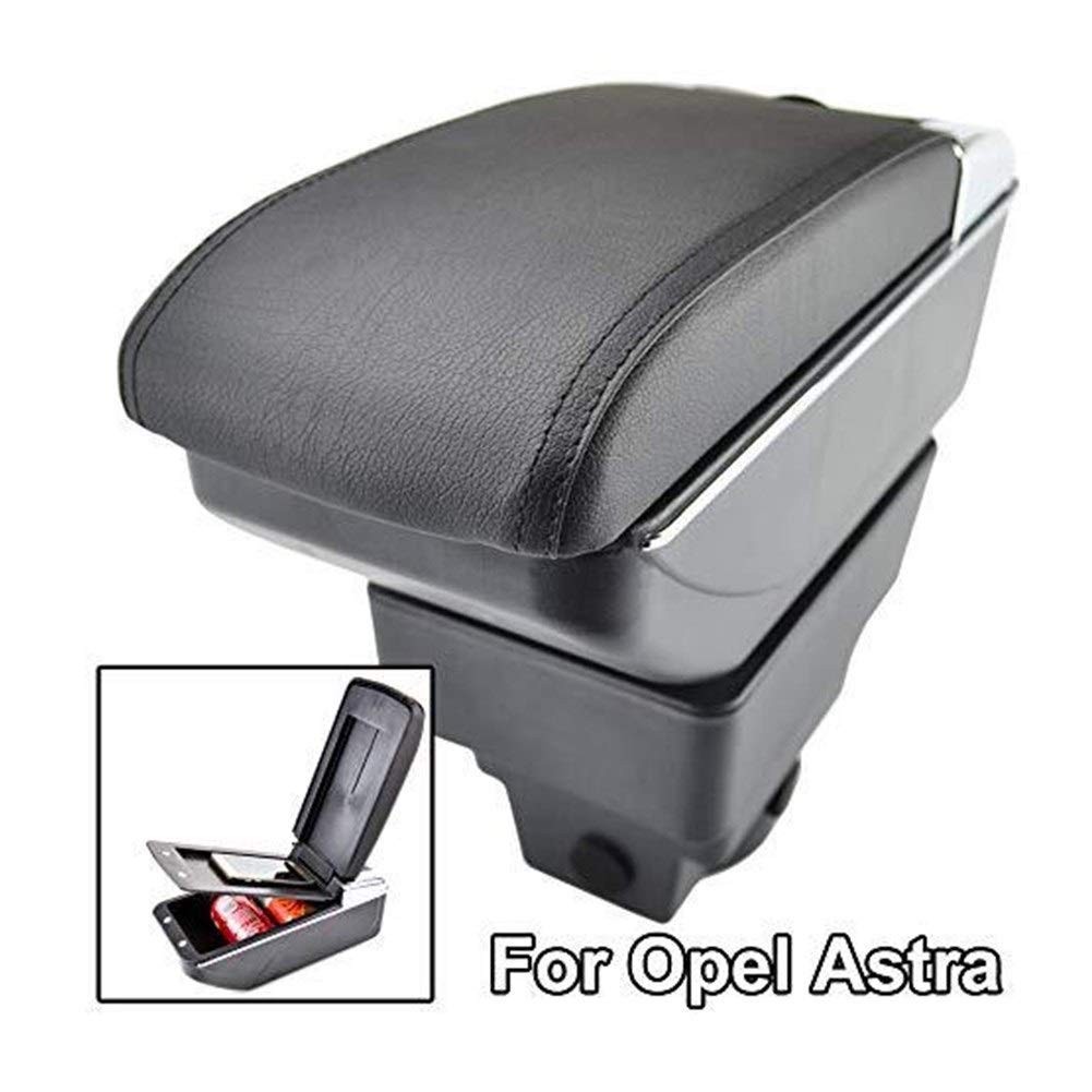 Para Opel Zafira A 1999-2005 Reposabrazos Centrales Cuero Funda Negro