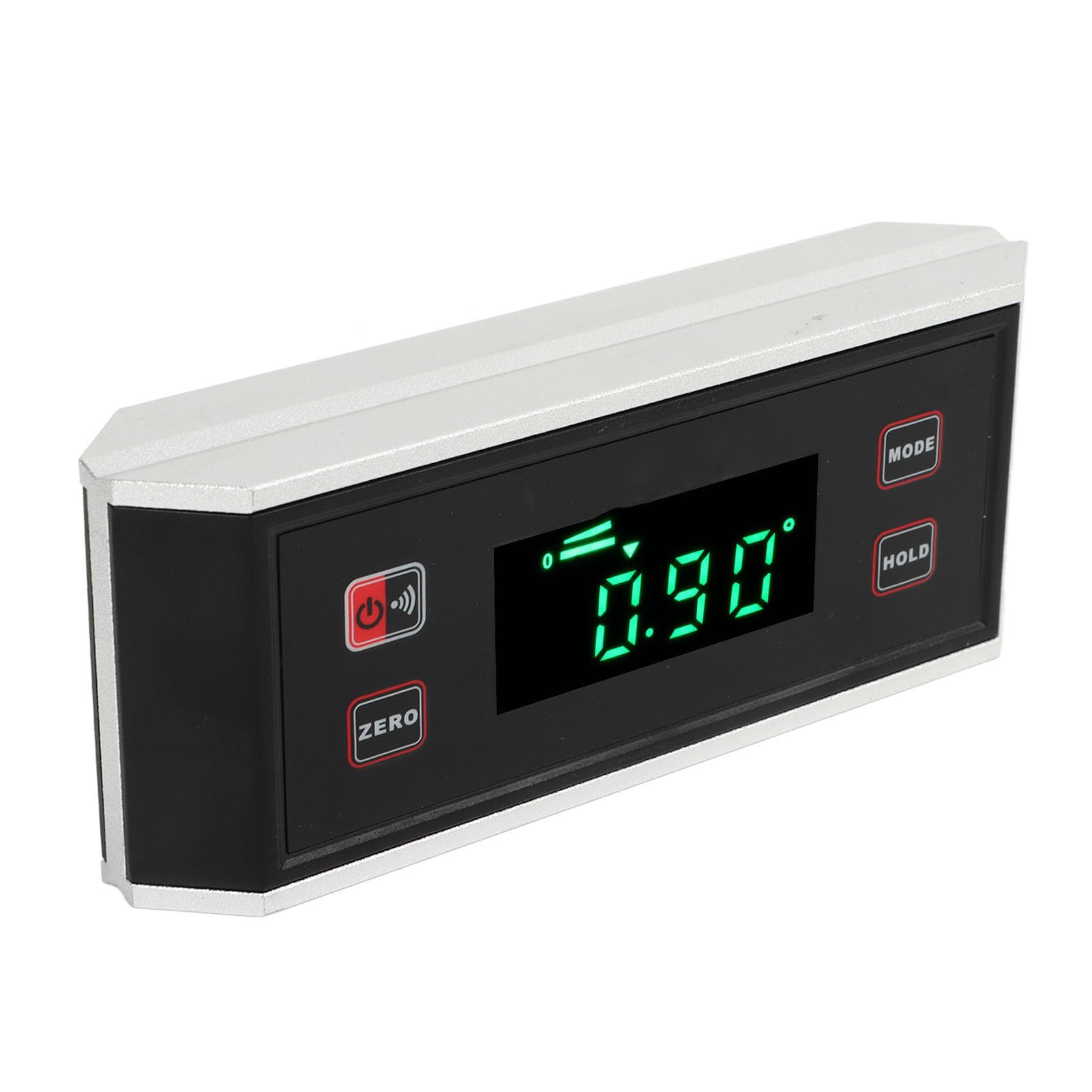 Hyuduo Mirino Angolare Digitale, Inclinometro Digitale con Base Magnetica con Scanalatura a V con Schermo LCD Retroilluminato Impermeabile, Goniometro per la Misurazione dell'angolo per la