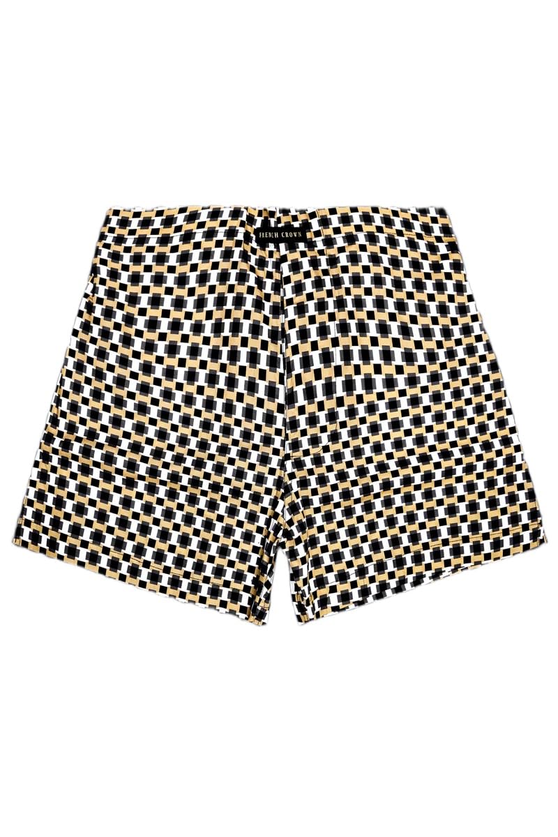 french crown Apache Cream and Black Printed Jacquard Premium Cotton Boxer-picture-12