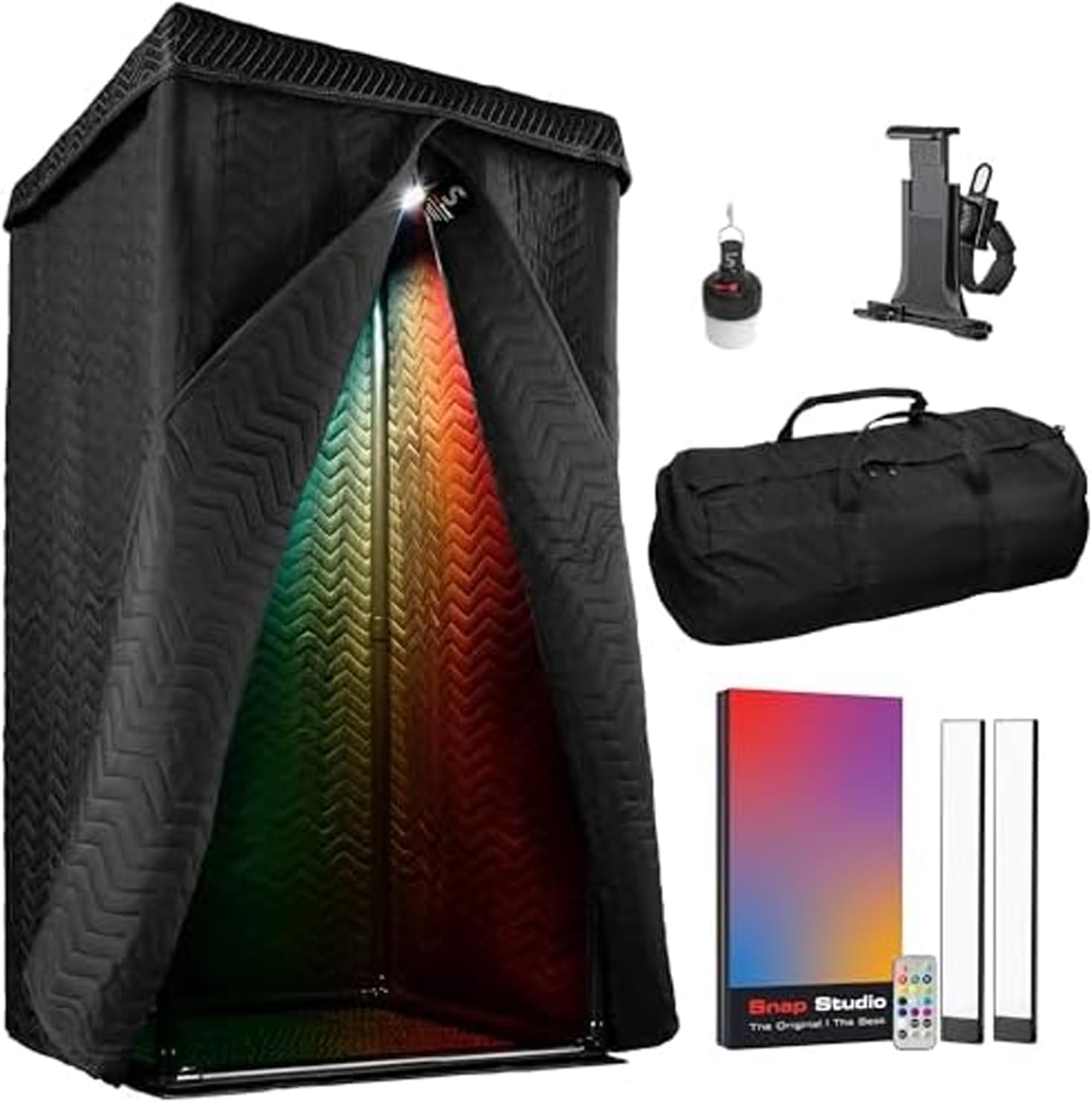 'Snap Studio' XL Portable Recording Booth | '#1 Vocal Booth' Rolling Stone | Record Crisp Dry Echo-Free Vocals at Home or On-The-Road | The Original & Best Studio Booth, Trusted By Singers & Voiceover
