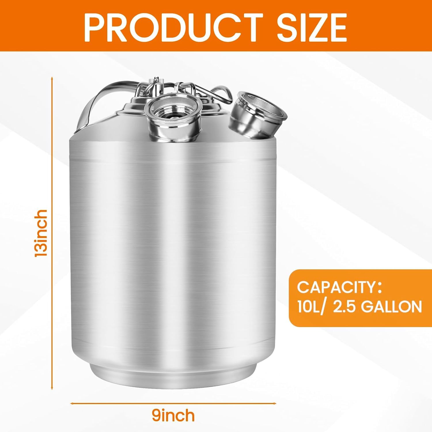 Limpiador de líneas de cerveza de alta eficiencia, contenedor multifuncional de 10 L para limpiar máquinas de tiro y barriles, ideal para un mantenimiento eficiente y calidad de preparación