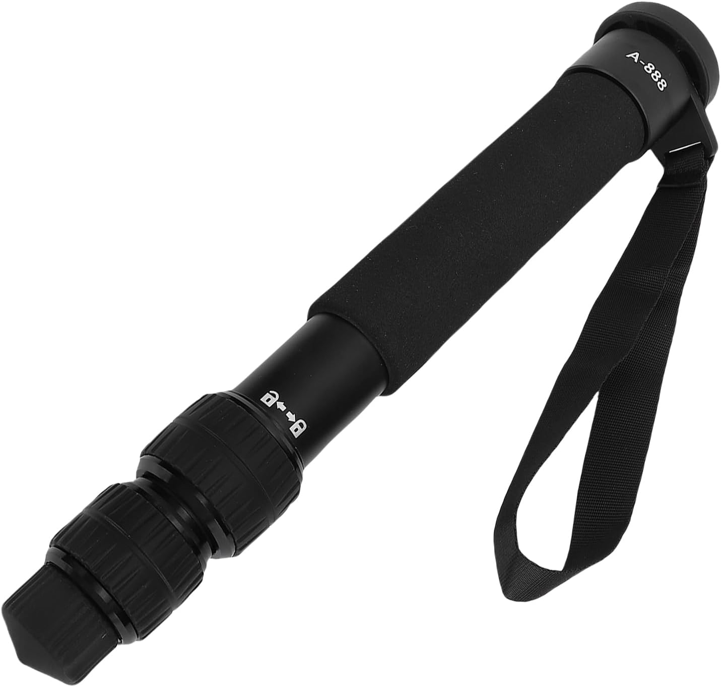 Yunseity Lightweight Travel Monopod, 7 Sections, 32mm Diameter, 155cm Height, 5kg Load, 1/4in Screw Interface, Portable Non Slip Grip, Camera Monopod for Filming