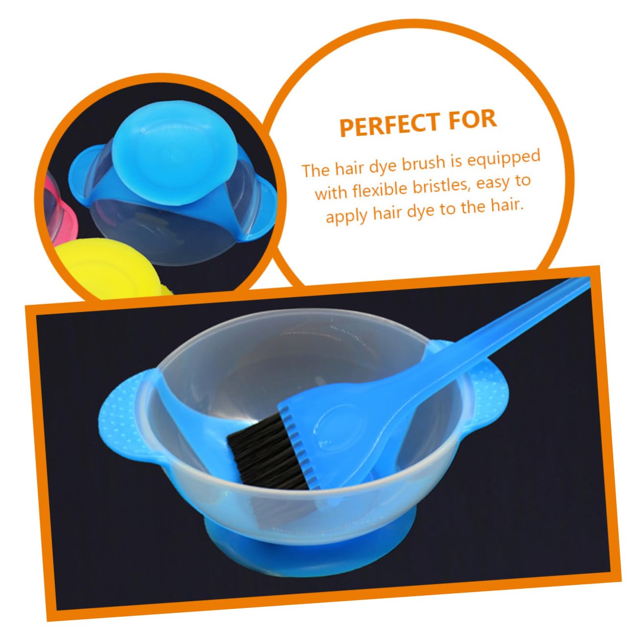 Beavorty 5 Sets Haarfärbe-rührschüssel Mit Pinsel Komplettes Haarfärbeset Wiederverwendbare Schüssel Für Den Salon Oder Zum Reinigen Von Mischungen