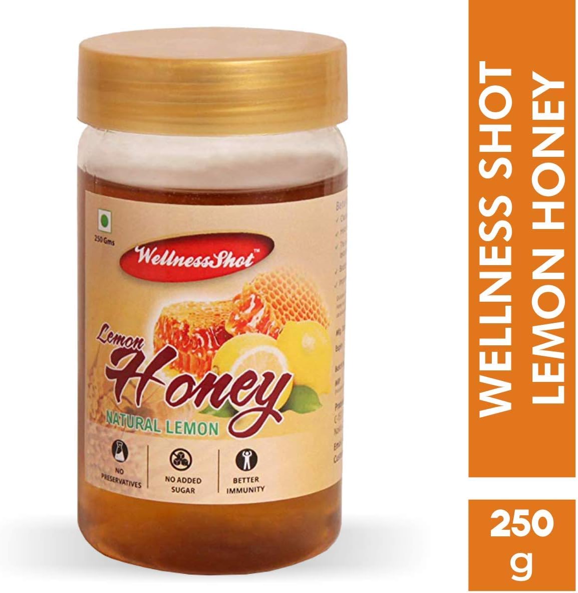 Wellness Shot 100% Natural Lemon Honey, 250 g
