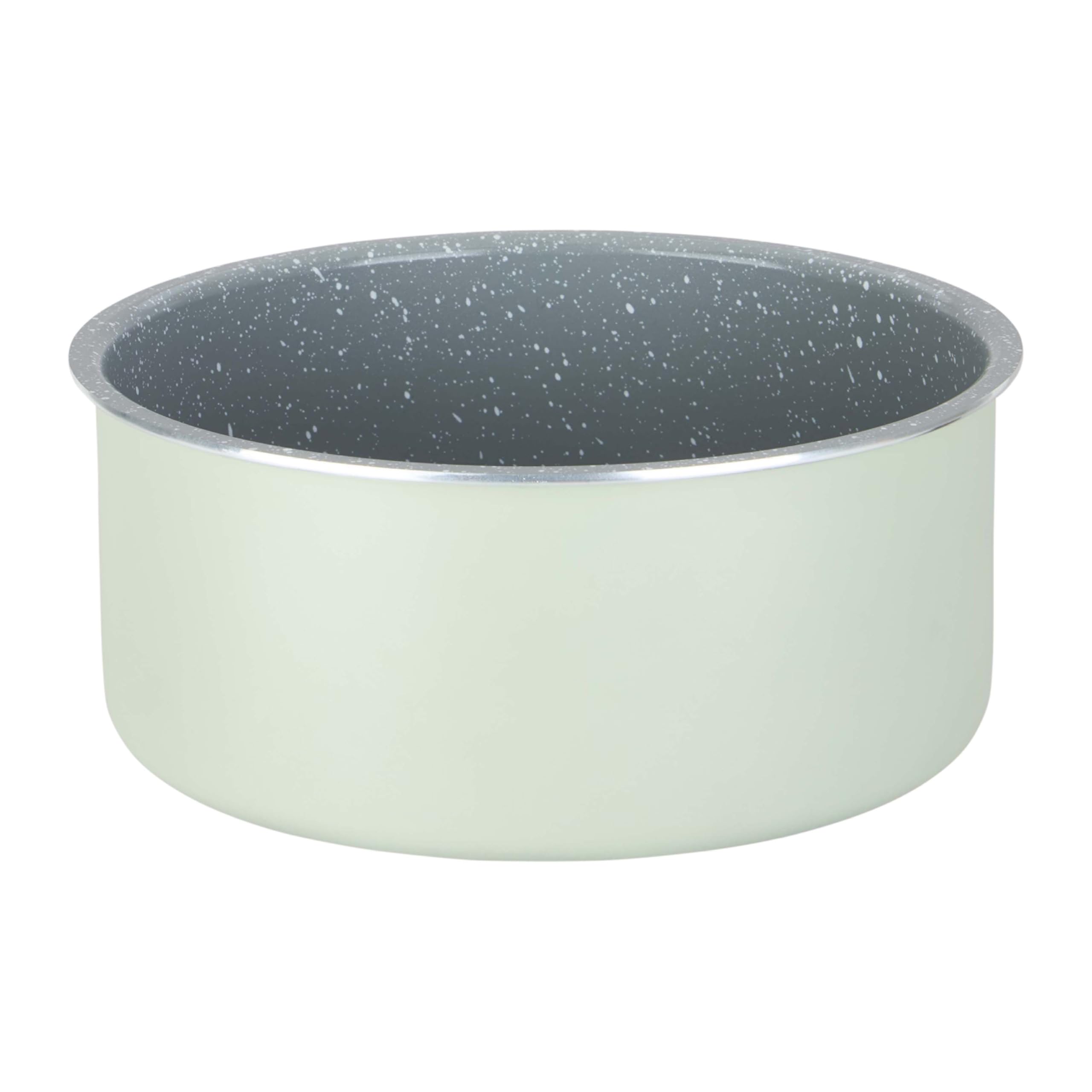 Sitram 716939 Batterie Cuisine 7 Pièces Vert Sauge – Revêtement Céramique Sans PFAS – 3 Poêles Ø20/24/28 + 3 Casseroles Ø16/18/20 + Manche Amovible – Tous Feux dont Induction