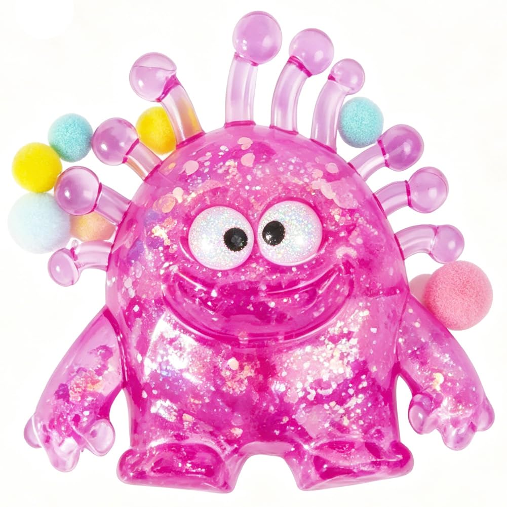QYEHF Monster Squishy Fidget Toys, Soft Slow Rising Balls Anxiety Relief Fidget Toys, 9*8.5*3.5CM-Purple-Suitable for adults and people aged 14+and above — image 1