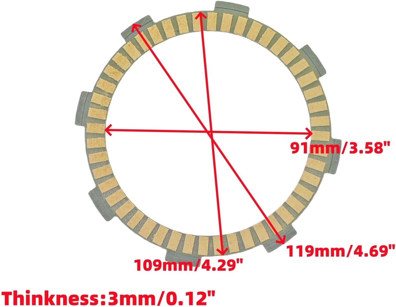 For CR CB CLR CBT SL CL CD CM CT TL NX XL XLR XR ATC CTX TLR 80 85 100 125 185 200 Clutch Friction Plates(Clutch friction)