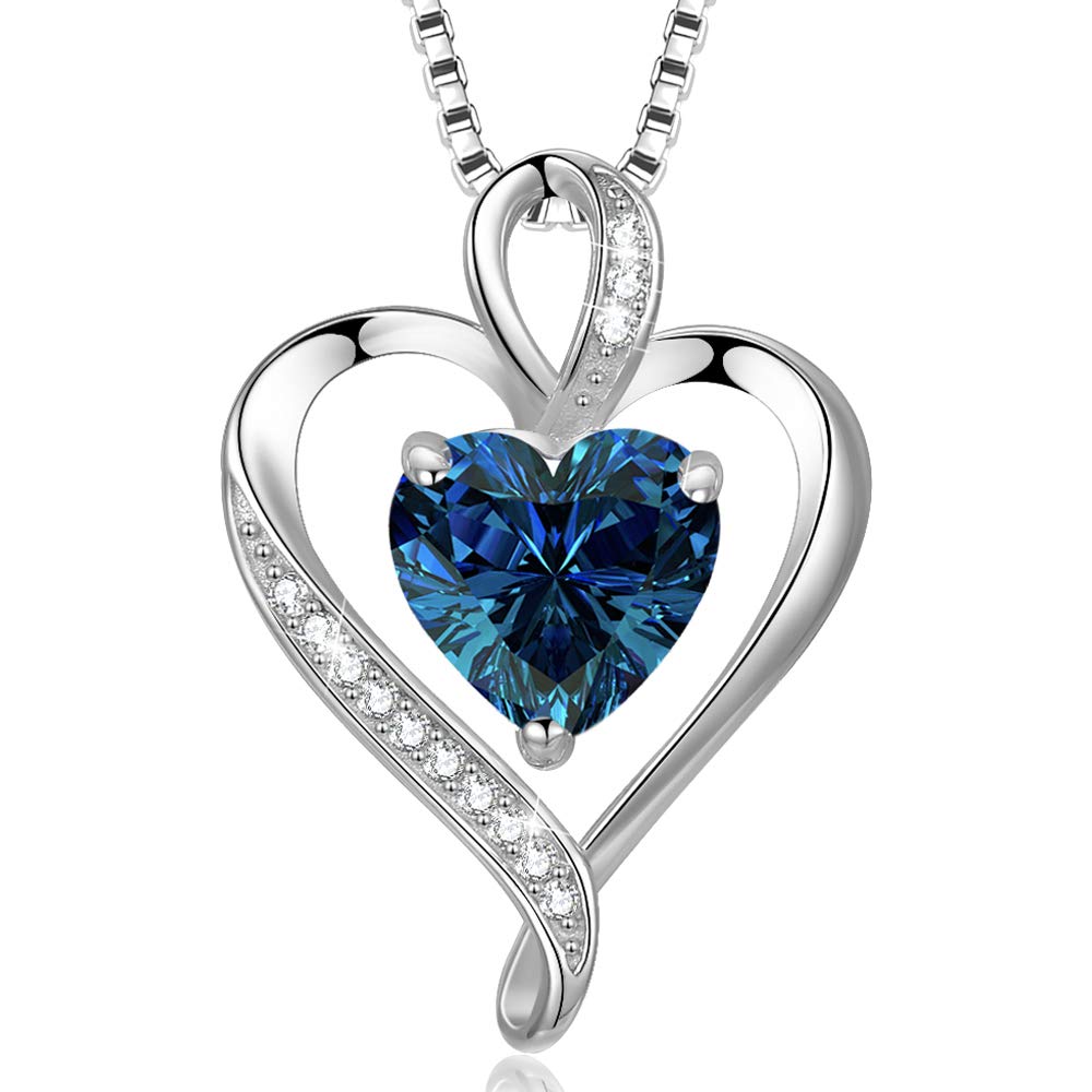 LAVUMO Collana Donna Cuore Argento Sterling 925 Originale Gioielli Regalo per Lei Amiche Moglie Mamma Fidanzata Compleanno San Valentino Natale Anniversario Festa Della Mamma Donna Regalo Idea