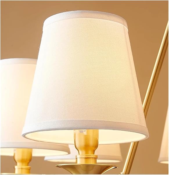 Real Copper Round Chandelier for Bedroom Kitchen Dining Room Living Room Modern Bronze Ceiling Chandelier E14 Lighting Fixtures - 5