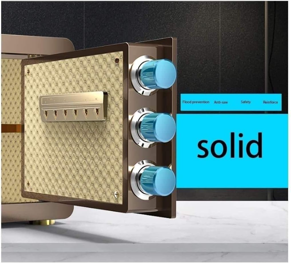 Small for Home Personal Safes Biometric Fingerprint Quick-Access with Keypad Wall or Cabinet Anchoring Design Safe