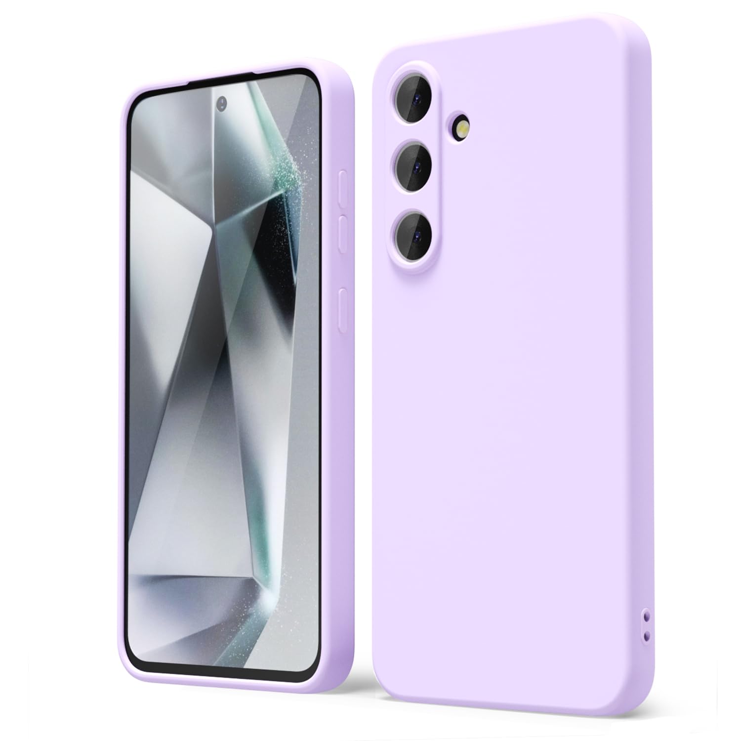 oakxco for Samsung Galaxy S24 Ultra Phone Case Liquid Silicone, Neon Bright Solid Color, Thin Slim Soft Rubber Gel Matte TPU Plain Simple Cover for Women Girl Cute, Hot Pink Fuchsia — view 472