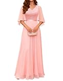 Formal Wedding Guest Dresses, 2026 Spring Bridesmaid Party Cocktail Evening Long Prom Lace Dress