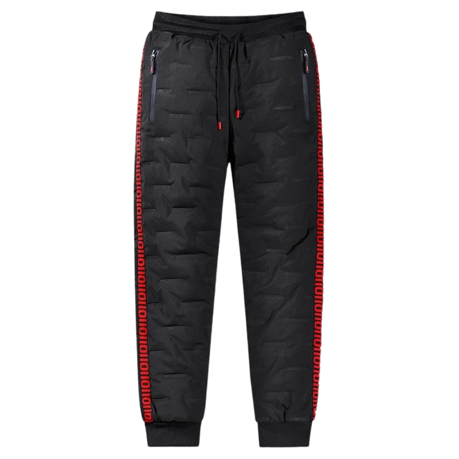 Generico Pantaloni Tuta Uomo Baggy,Pantaloni Casual Foderati in Pile per Comfort E Calore Versatili da Indossare Tutti I Giorni per attività All'Aperto E al Chiuso