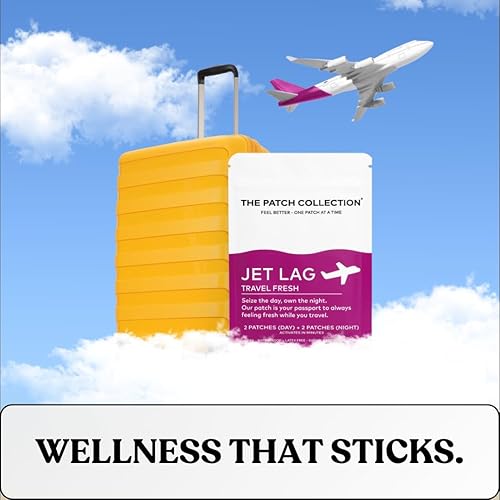 Miniatura 2 de The Patch Collection - Parche Jet Lag para cambios de zona horaria de día y noche  Raíz de valeriana, flor de la pasión, magnesio, vitamina B1, B2,