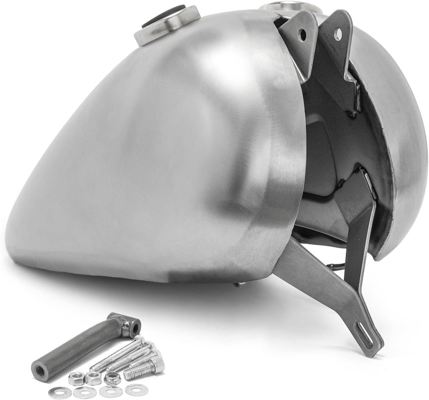 TOFR 2.25 Gallon Unpained Split Fuel Gas Tanks For Harley 1936-1984 Big Twin Shovelhead Knucklehead Panhead Chopper