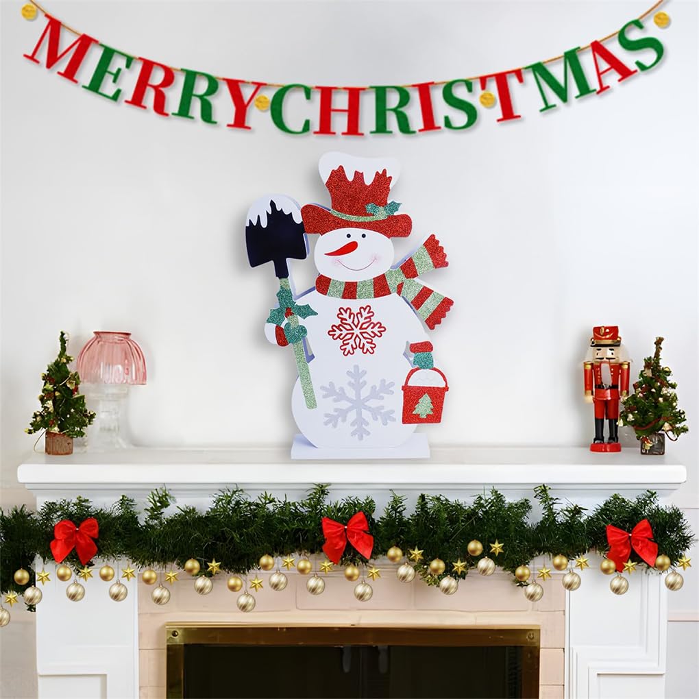 Decoración navideña, estatuilla de muñeco de Nieve, Decoraciones para Madera, decoración Letrero navideño, tamaño muñeco Nieve