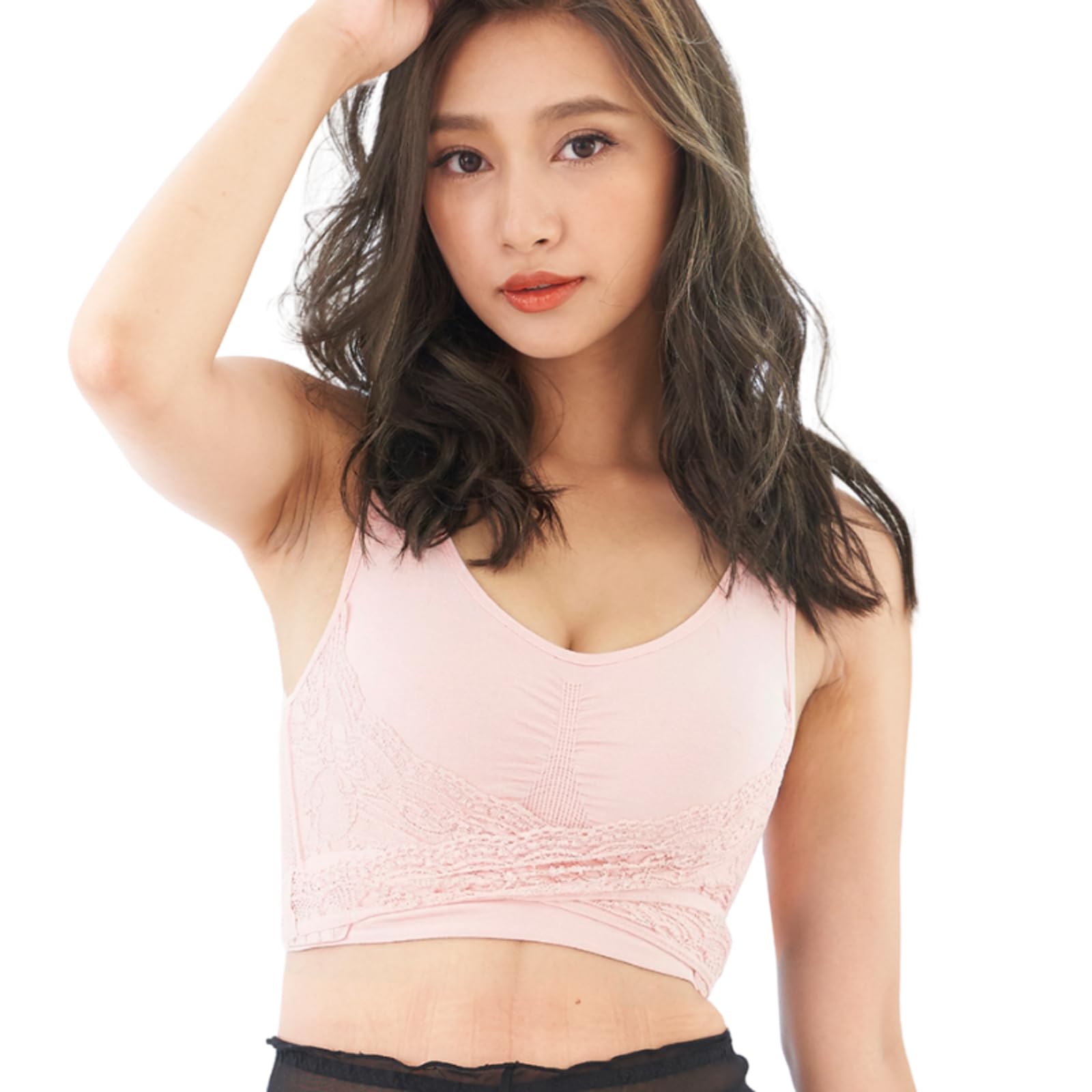 Amazon | 【公式】ふわっとマシュマロブラ ノンワイヤー 5段階ホック