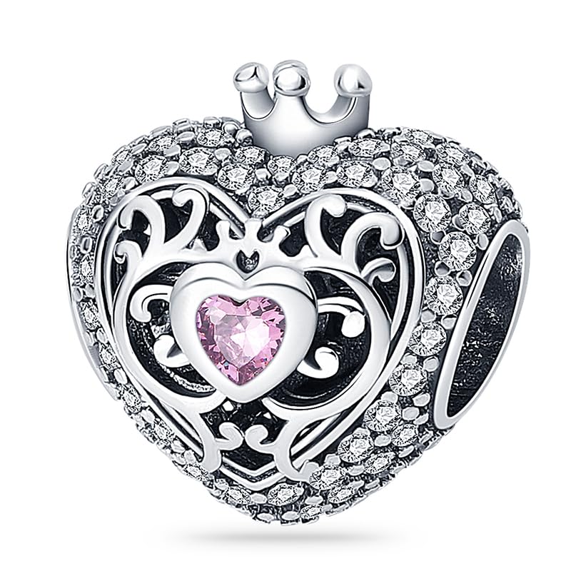 KUNSIR Charm Anhänger Damen 925 Sterling Silber für Armband Charms Beads passend für Pandora Armband und Halskette, Kompatibel mit Europäischen Armbänder für Frauen Mädchen C1