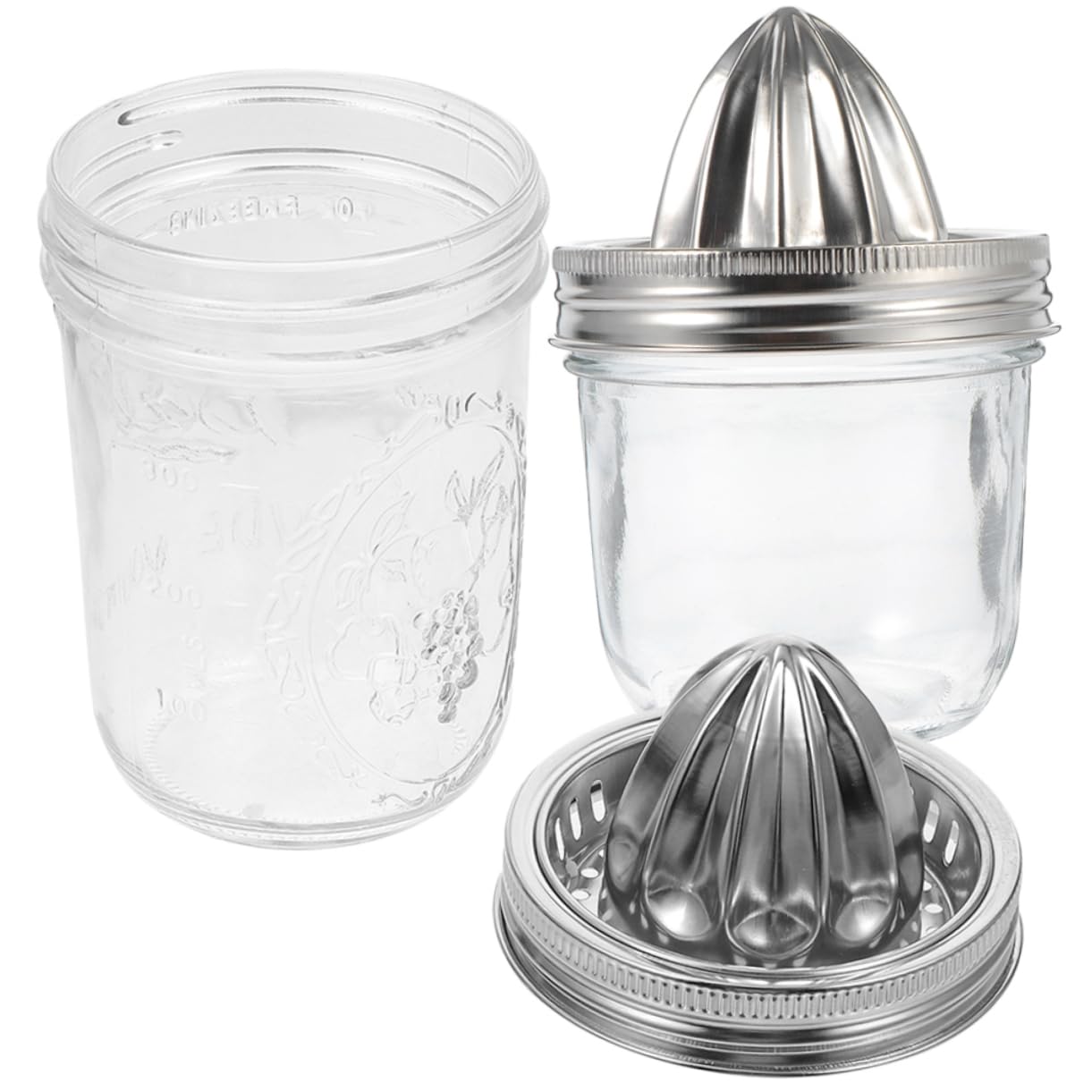 GRIRIW 2Pcs Citrus Squeezer Portable Manual Lemon Juicer with Ergonomic Design for Quick Fruit Extraction for Home Kitchen and Bar Use