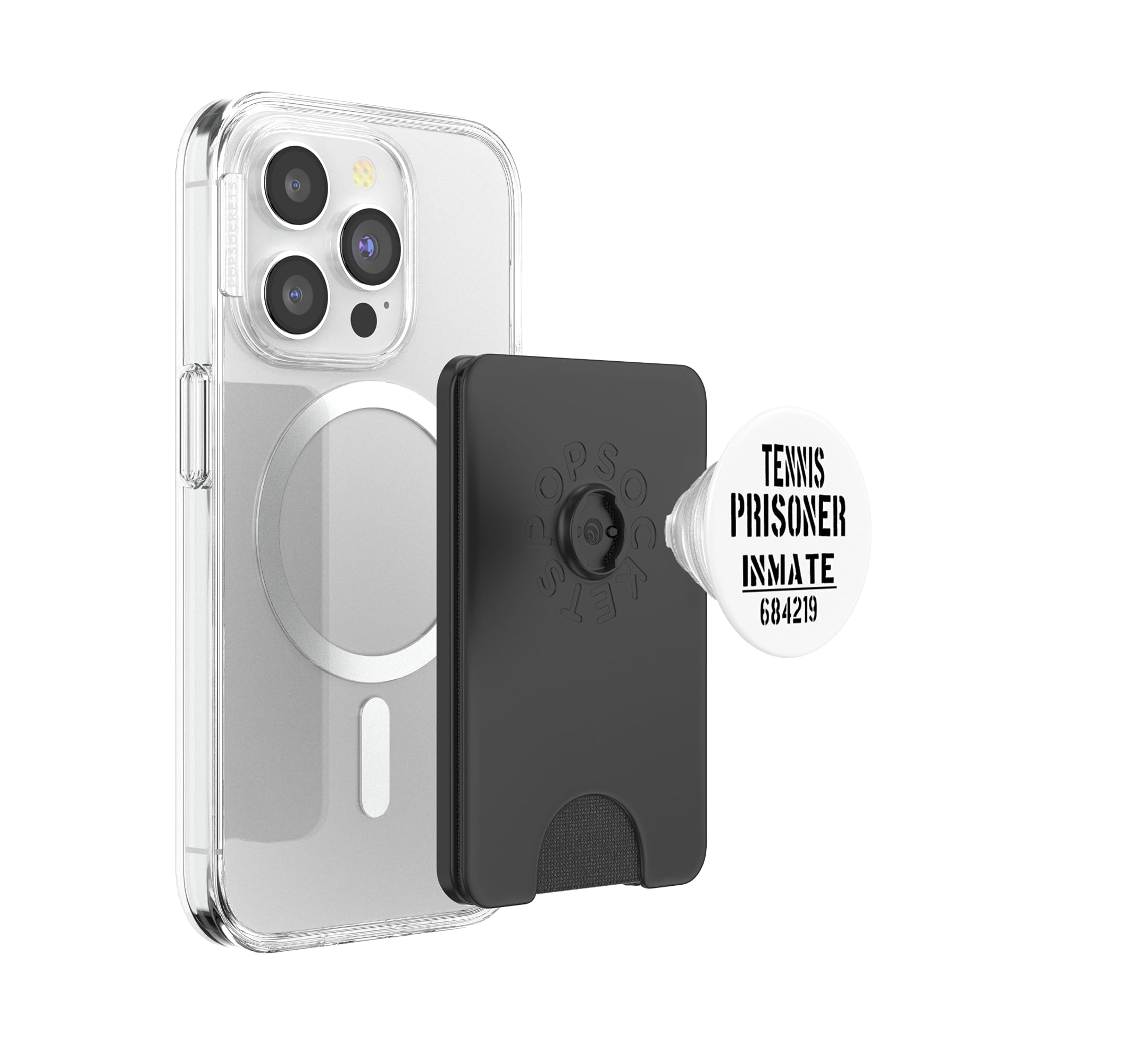 Costume d'halloween de Joueur de Tennis/Prisonnier Amusant PopSockets PopWallet pour MagSafe